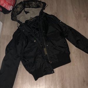 Vintage wool rich puffer coat. XXL fits like L